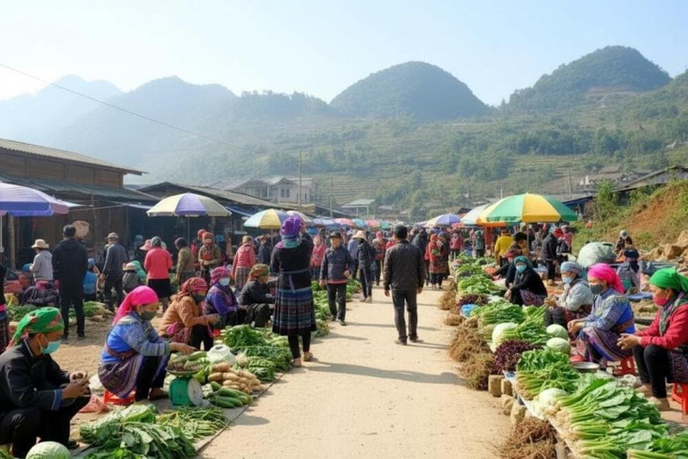 Chợ Mèo Vạc.